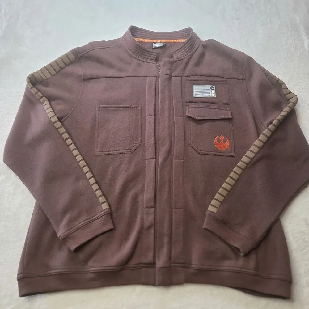 Star Wars Galaxy’s Edge Resistance Rebel Jacket Brown Disney World Size XL